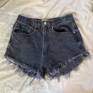 Black Vintage Levi's Cutoffs